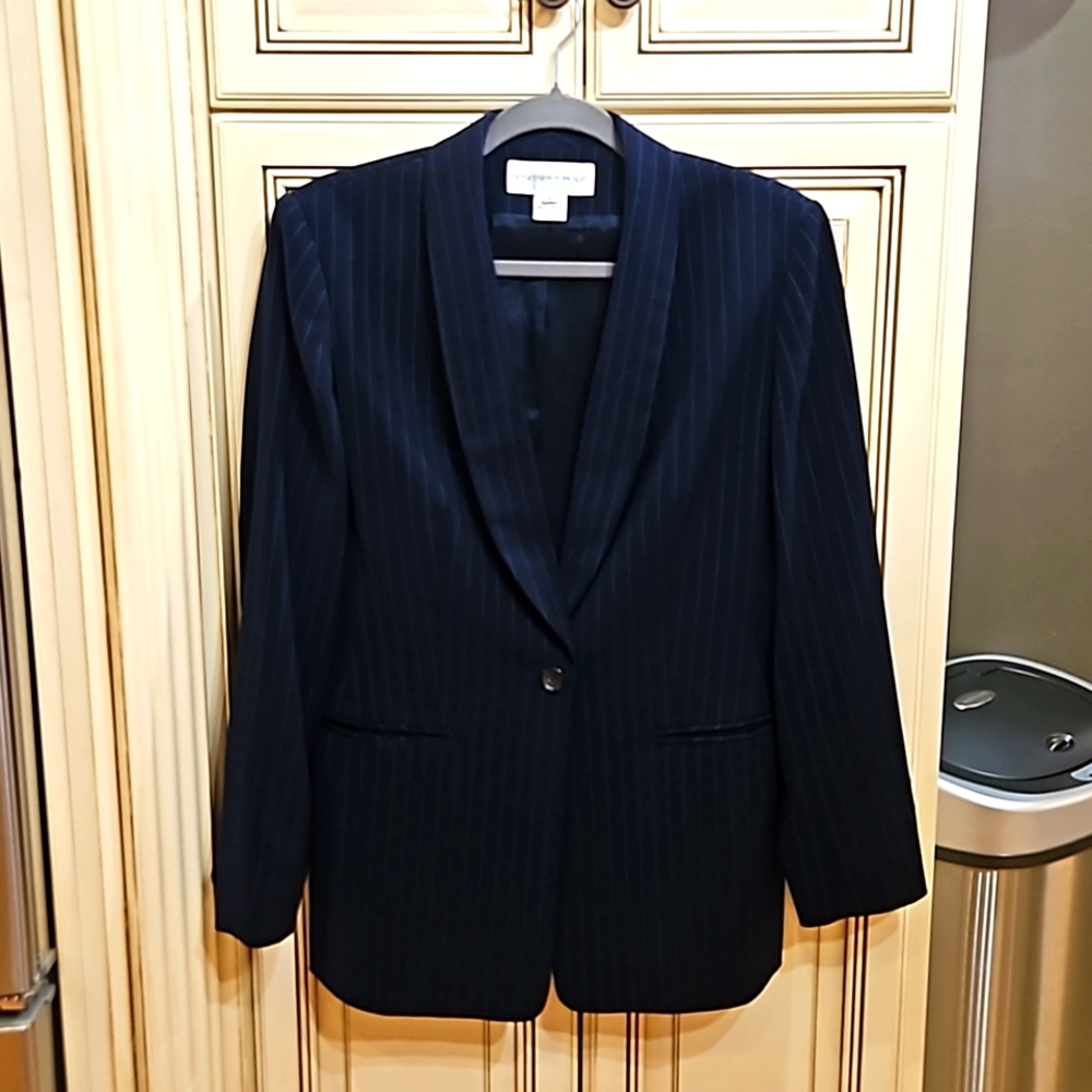 Navy Blue Pinstrip Suit